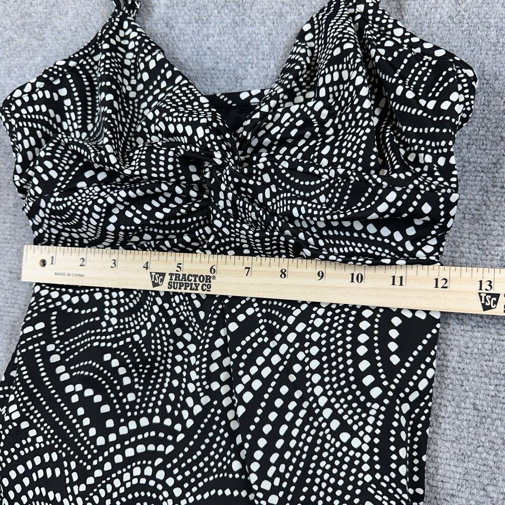MIRACLESUIT SWIMWEAR TANKINI TOP 12DD ROSWELL BLK/WHITE UNDERWIRE - Picture 4 of 10